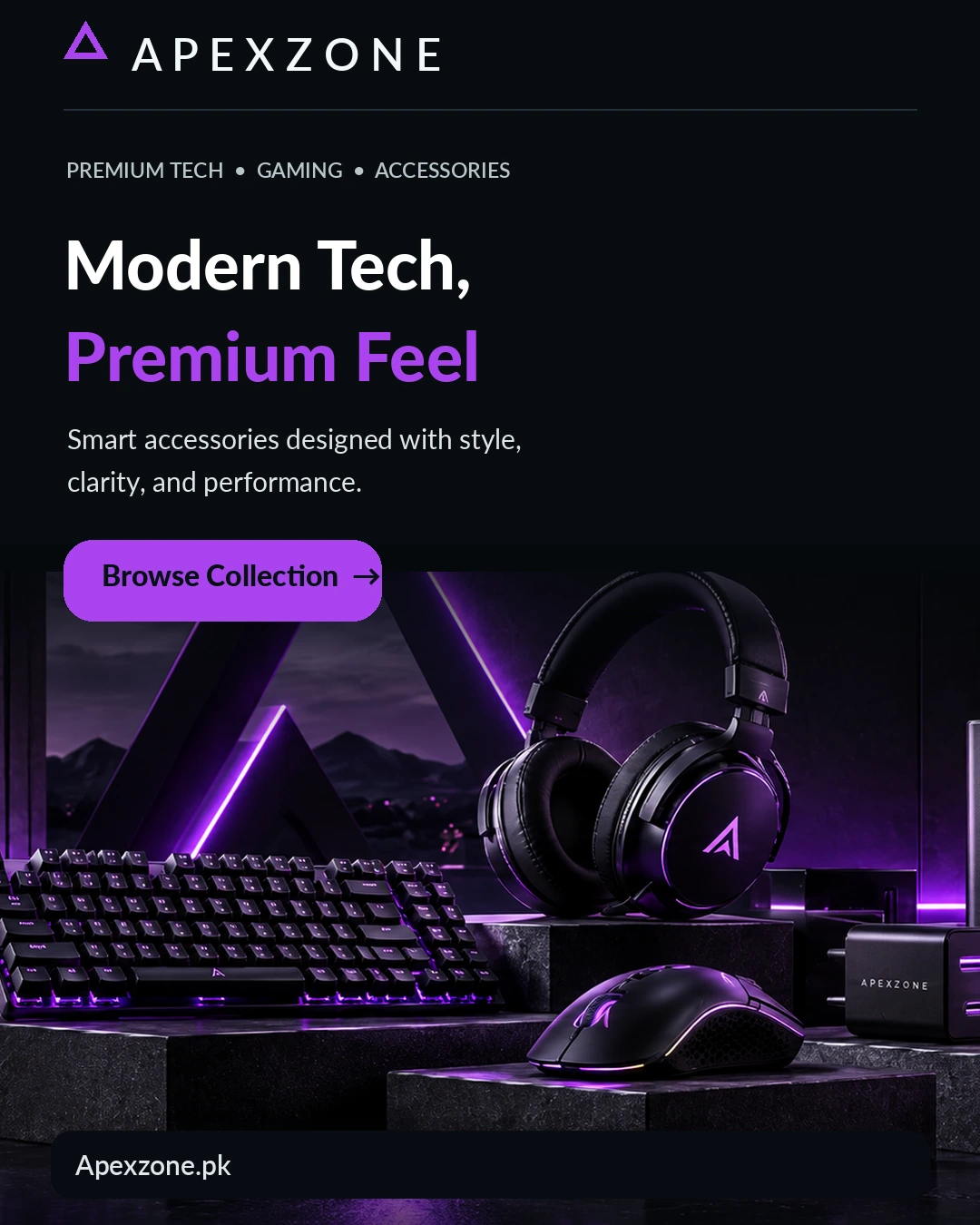 Modern Tech, Premium Feel. Smart accessories designed with style, clarity and performance. Browse the collection.